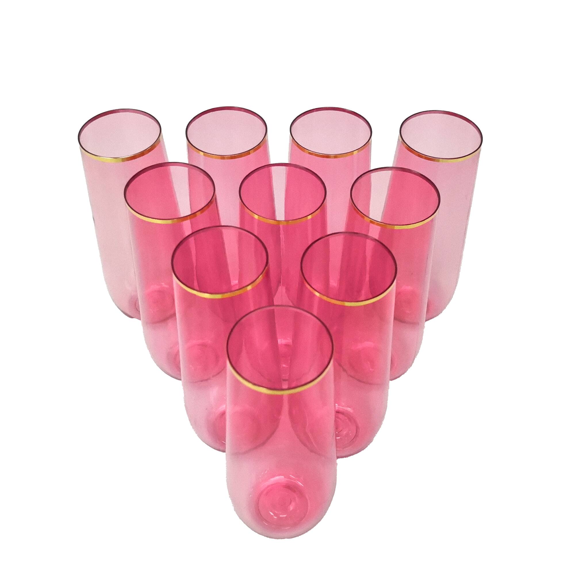 Hothouse 9oz. Pink Champagne Flutes, 10ct. by Celebrate It™
